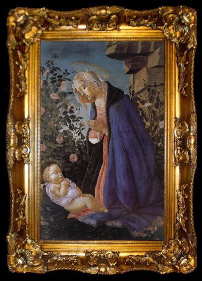 framed  Sandro Botticelli Our Lady of the Son and the sleeping, ta009-2